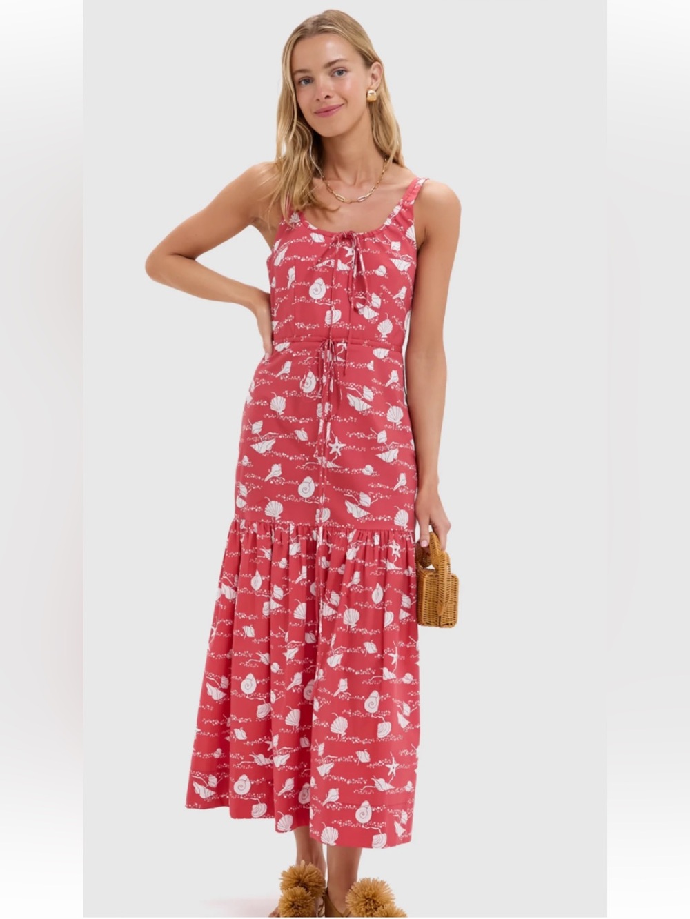 Coco Shop Double Drawstring Shell Dress